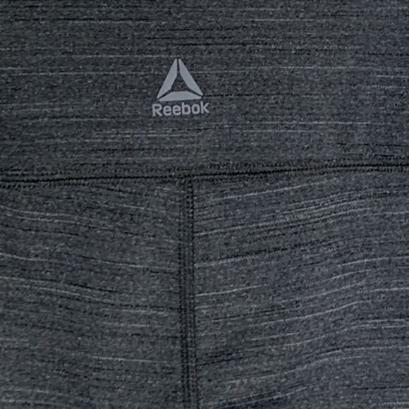 Reebok Gray Active Leggings Small Stretch High Rise Yoga Gym Pants - Picture 8 of 10